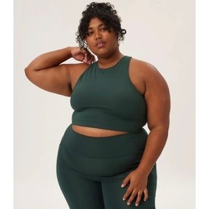 Girlfriend Collective Dylan Tank Bra (Moss)